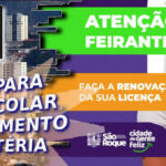 Renovação de licença para feirantes em 2025 vai até 30 de março